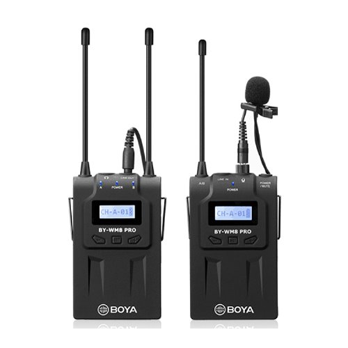 BY-WM8 Pro-K1 UHF Dual-Channel Wireless Microphone System